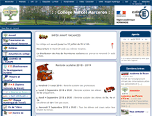 Tablet Screenshot of marceron-col.spip.ac-rouen.fr