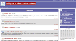 Desktop Screenshot of laheve-col.spip.ac-rouen.fr