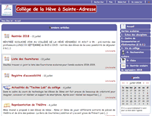 Tablet Screenshot of laheve-col.spip.ac-rouen.fr
