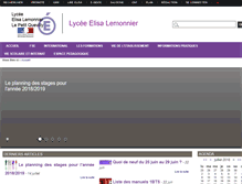 Tablet Screenshot of lemonnier-lyc.spip.ac-rouen.fr
