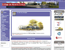 Tablet Screenshot of navarre-col.spip.ac-rouen.fr