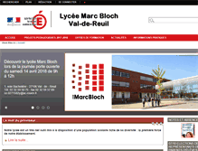 Tablet Screenshot of lycee-marc-bloch.spip.ac-rouen.fr