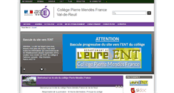 Desktop Screenshot of pmendes-col.spip.ac-rouen.fr