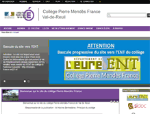Tablet Screenshot of pmendes-col.spip.ac-rouen.fr