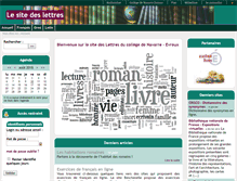 Tablet Screenshot of navarre-lettres.spip.ac-rouen.fr