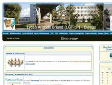 Tablet Screenshot of briand-lyc.spip.ac-rouen.fr