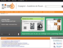 Tablet Screenshot of espagnol.spip.ac-rouen.fr