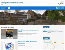 Tablet Screenshot of abaquesne-col.spip.ac-rouen.fr