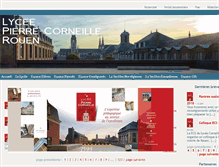 Tablet Screenshot of lgcorneille-lyc.spip.ac-rouen.fr